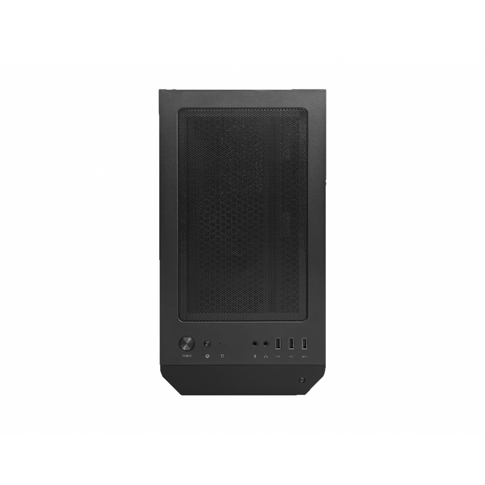 A large main feature product image of MSI MAG Forge M100R Micro Tower Case - Black