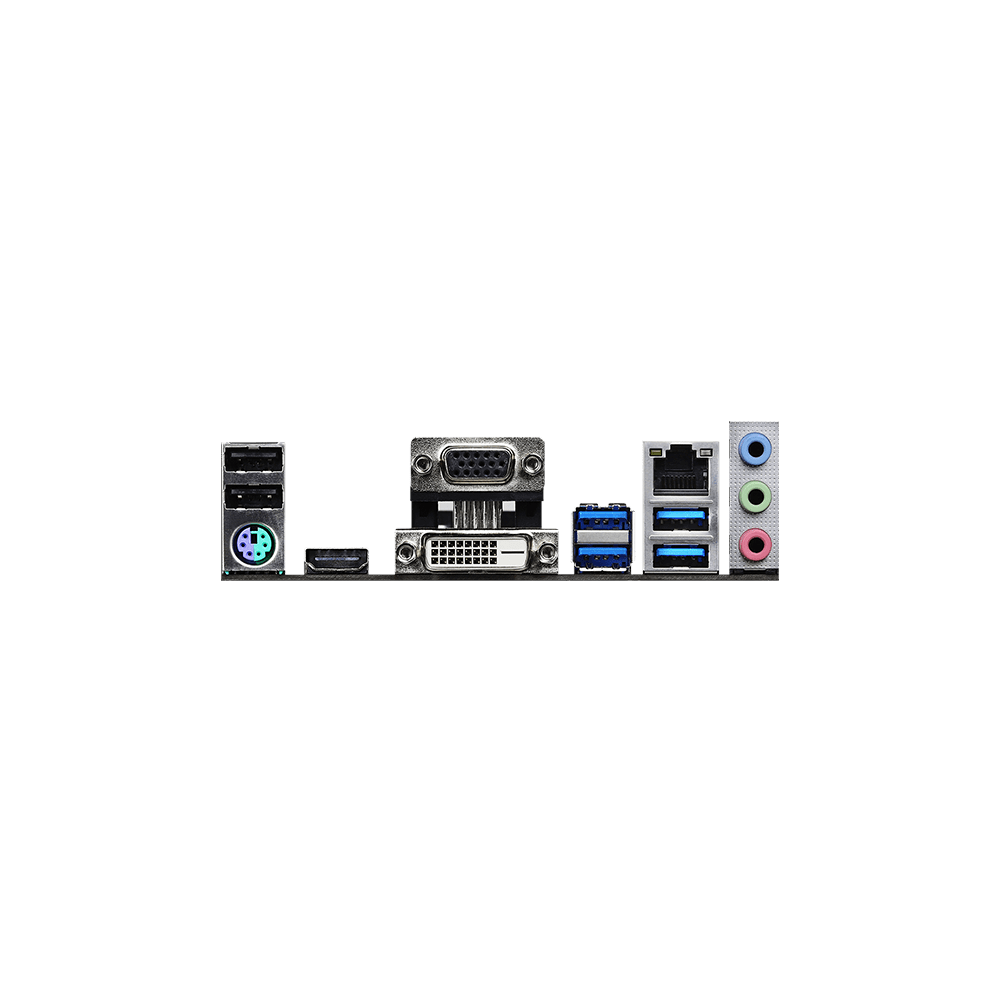 A large main feature product image of ASRock B550M-HDV AM4 mATX Desktop Motherboard