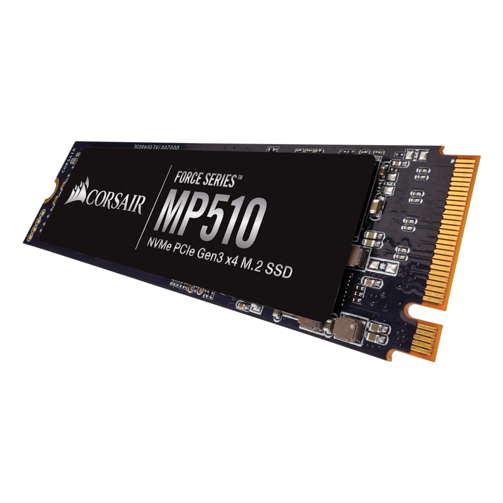 A large main feature product image of Corsair Force MP510 PCIe Gen3 NVMe M.2 SSD - 4TB