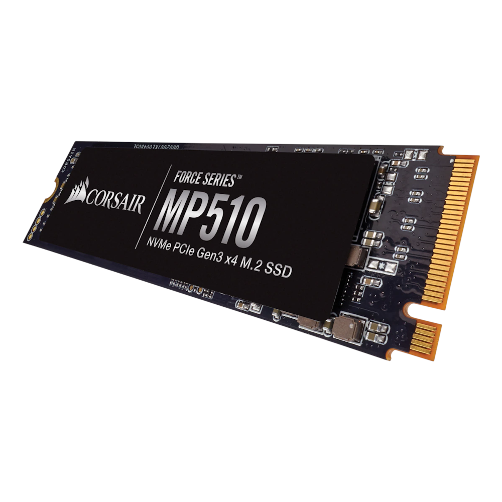 A large main feature product image of Corsair Force MP510 PCIe Gen3 NVMe M.2 SSD - 4TB