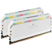 A product image of Corsair 32GB Kit (2x16GB) DDR5 Dominator Platinum RGB C36 6200MT/s - White