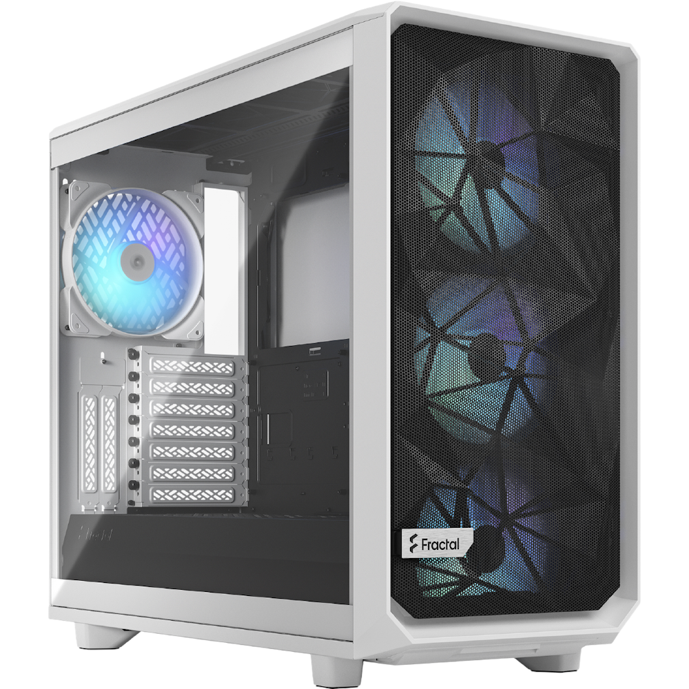 Fractal Design Meshify 2 RGB TG Clear Tint Mid Tower Case - White