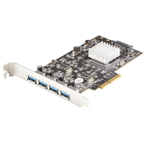Startech 4-Port USB PCIe Card - 10Gbps USB 3.1/3.2 Gen 2 Type-A PCI Express Expansion Card
