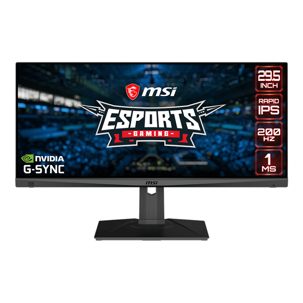 A large main feature product image of MSI Optix MAG301RF 29.5" FHD Ultrawide 200Hz IPS Monitor