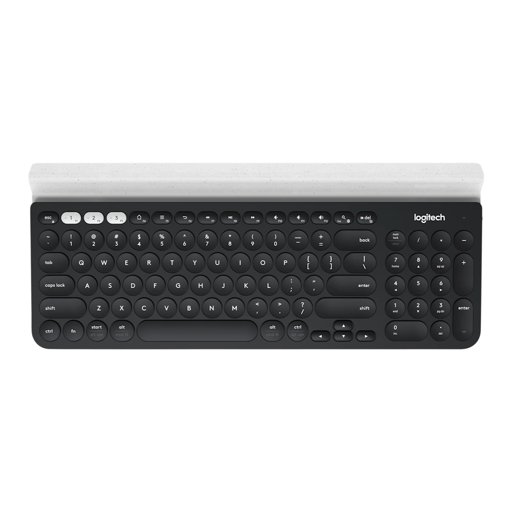 A large main feature product image of Logitech K780 Multi-Device Wireless Keyboard