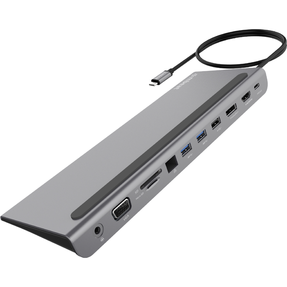 mBeat Elite Triple Display USB-C Docking Station with 100W Power Delivery