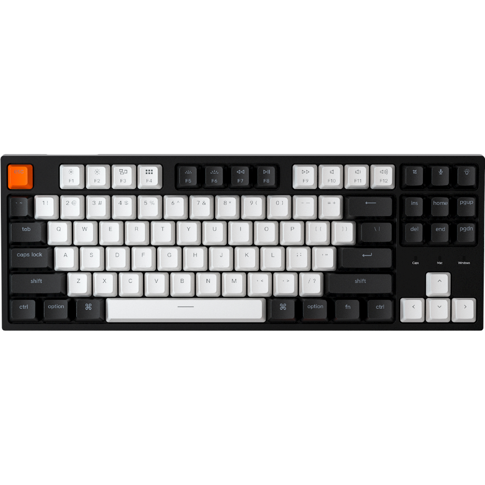 Keychron C1 RGB TKL Mechanical Keyboard - Black (Brown Switch)