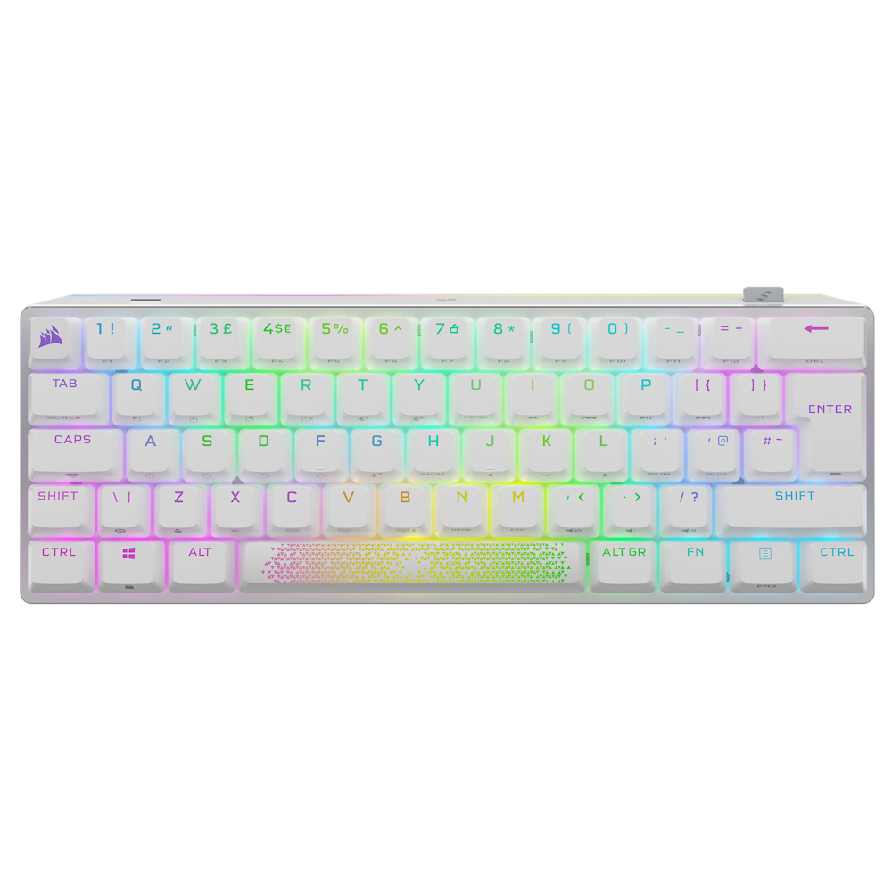 Corsair K70 PRO Mini Wireless RGB 60% Mechanical Gaming Keyboard (MX Speed) - White