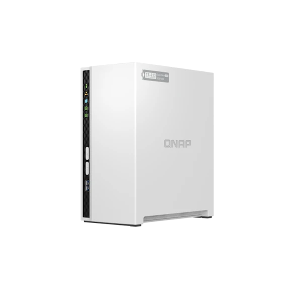 QNAP TS-233 2-Bay NAS (2.0GHz ARM 4-Core, 2GB RAM, 1GbE) | PLE