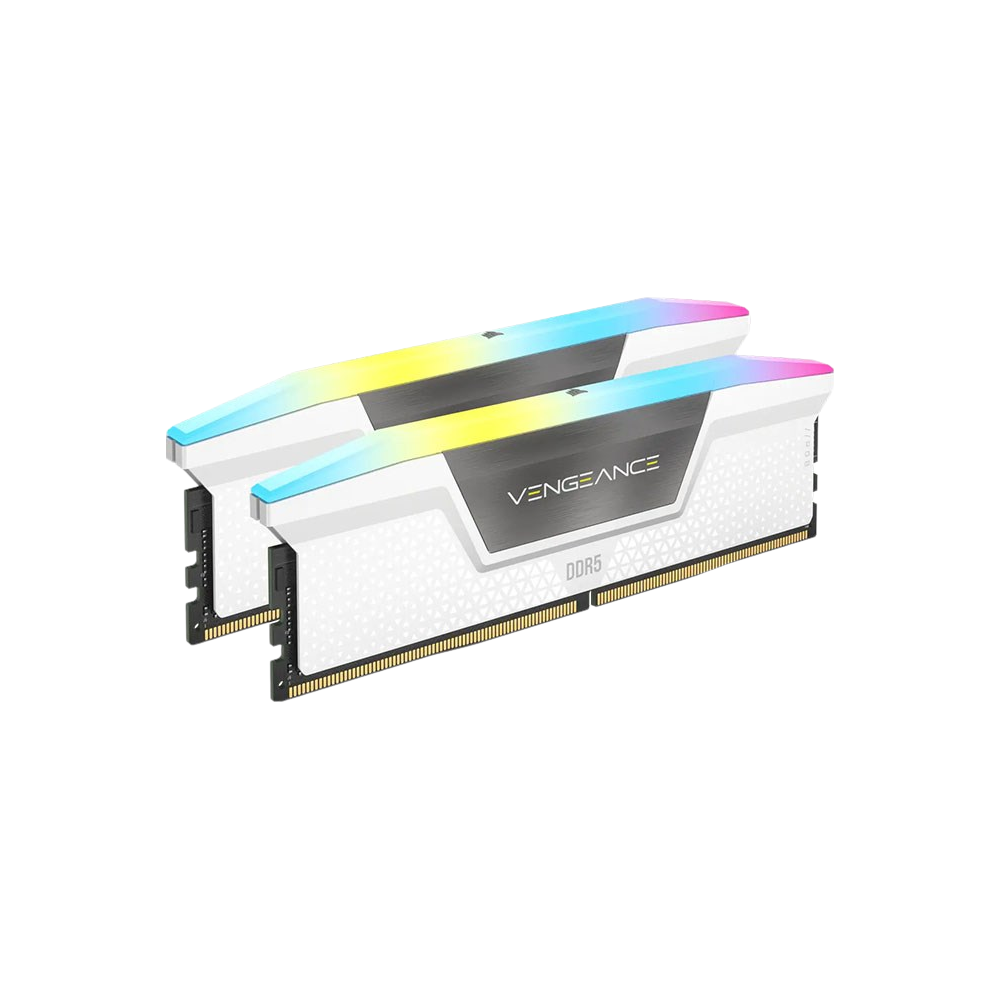 Corsair 32GB Kit (2x16GB) DDR5 Vengeance RGB C36 6000MT/s - White