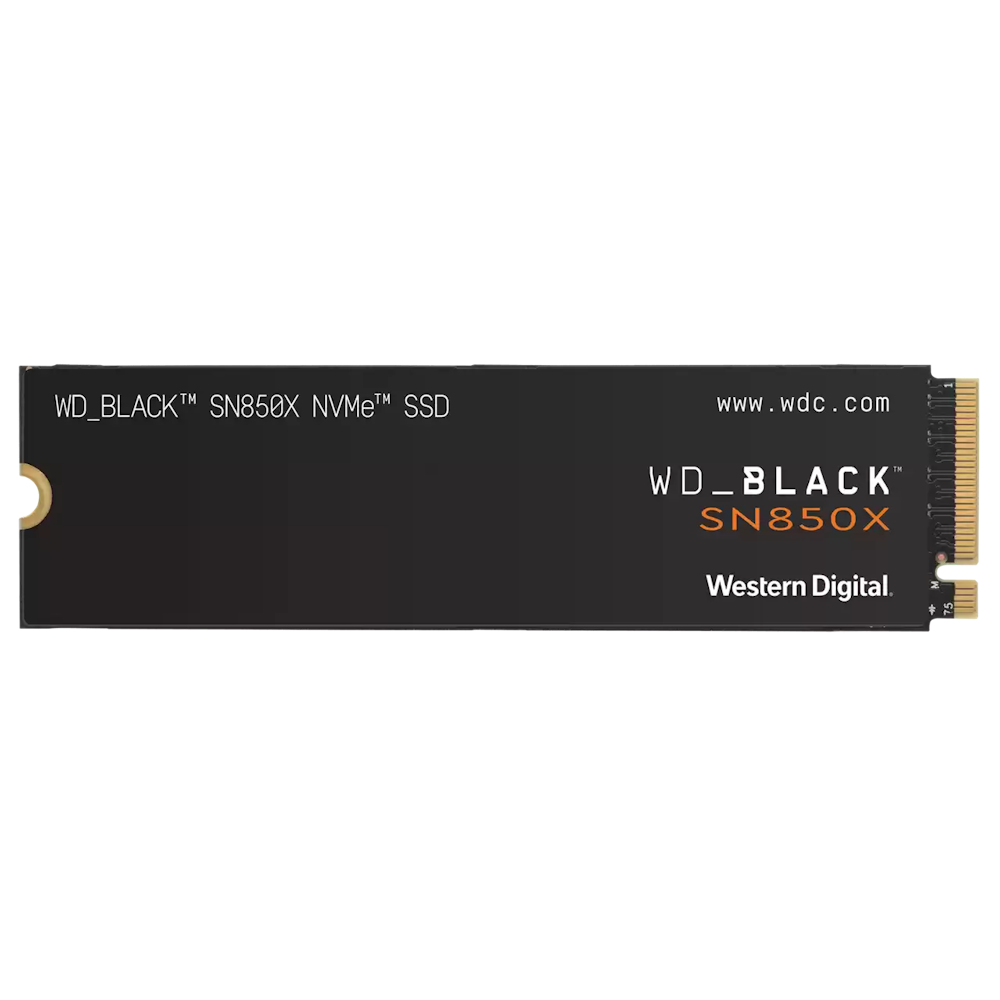 A large main feature product image of WD_BLACK SN850x PCIe Gen4 NVMe M.2 SSD - 1TB