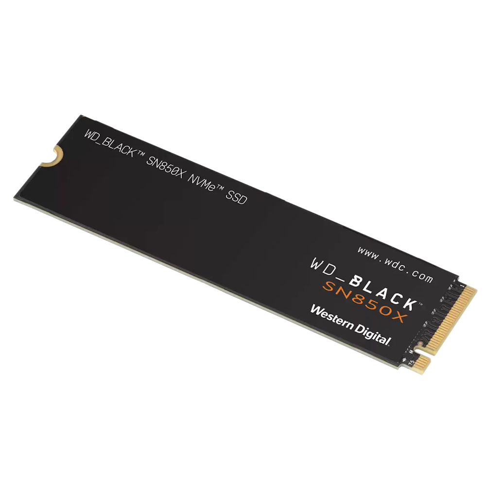 A large main feature product image of WD_BLACK SN850x PCIe Gen4 NVMe M.2 SSD - 2TB