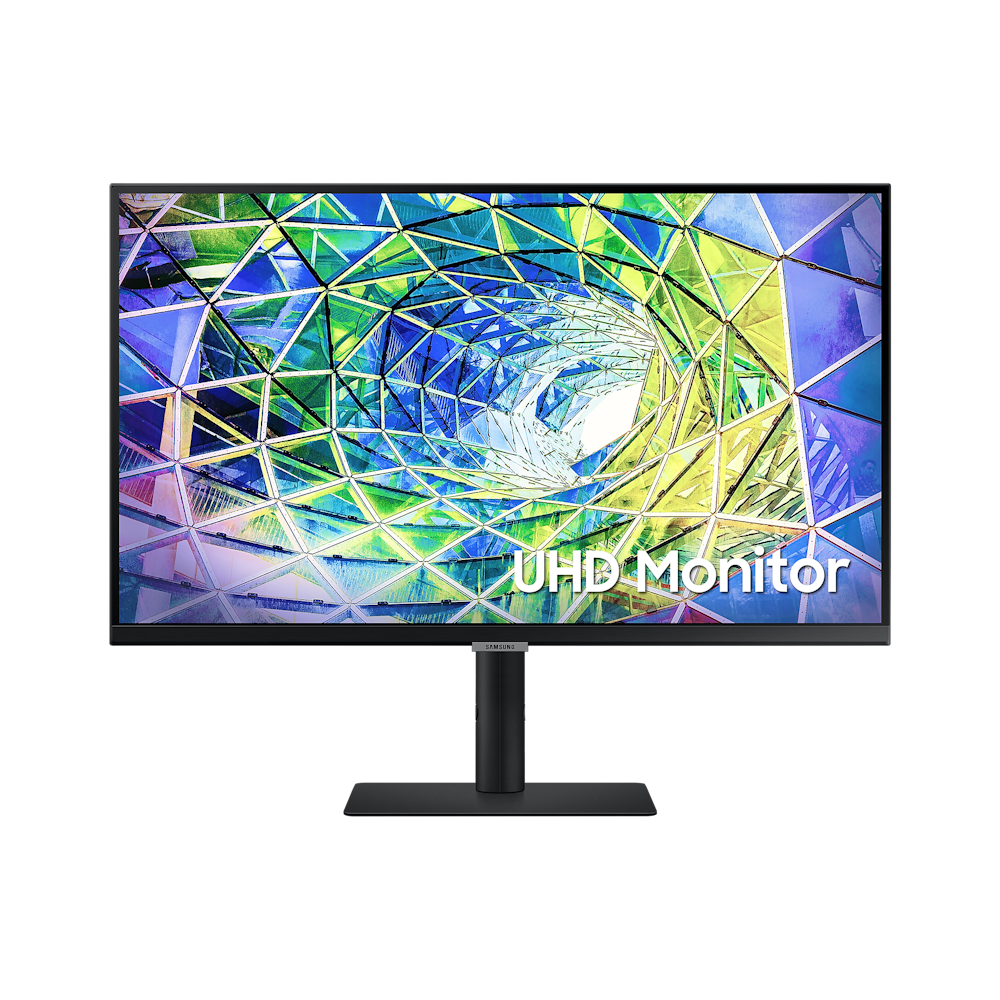 A large main feature product image of Samsung ViewFinity S80UA 27" UHD 60Hz IPS Monitor