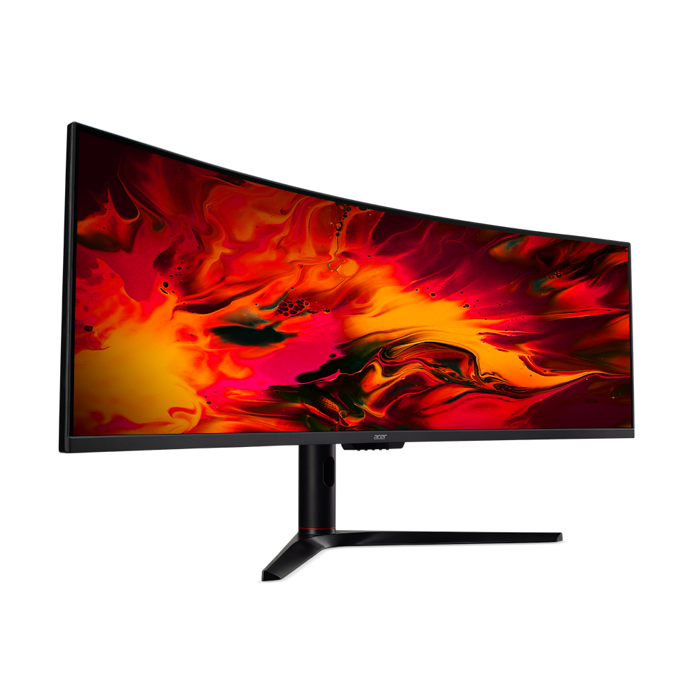 A large main feature product image of Acer Nitro EI491CRS - 49" Curved 1080p Ultrawide 120Hz VA Monitor