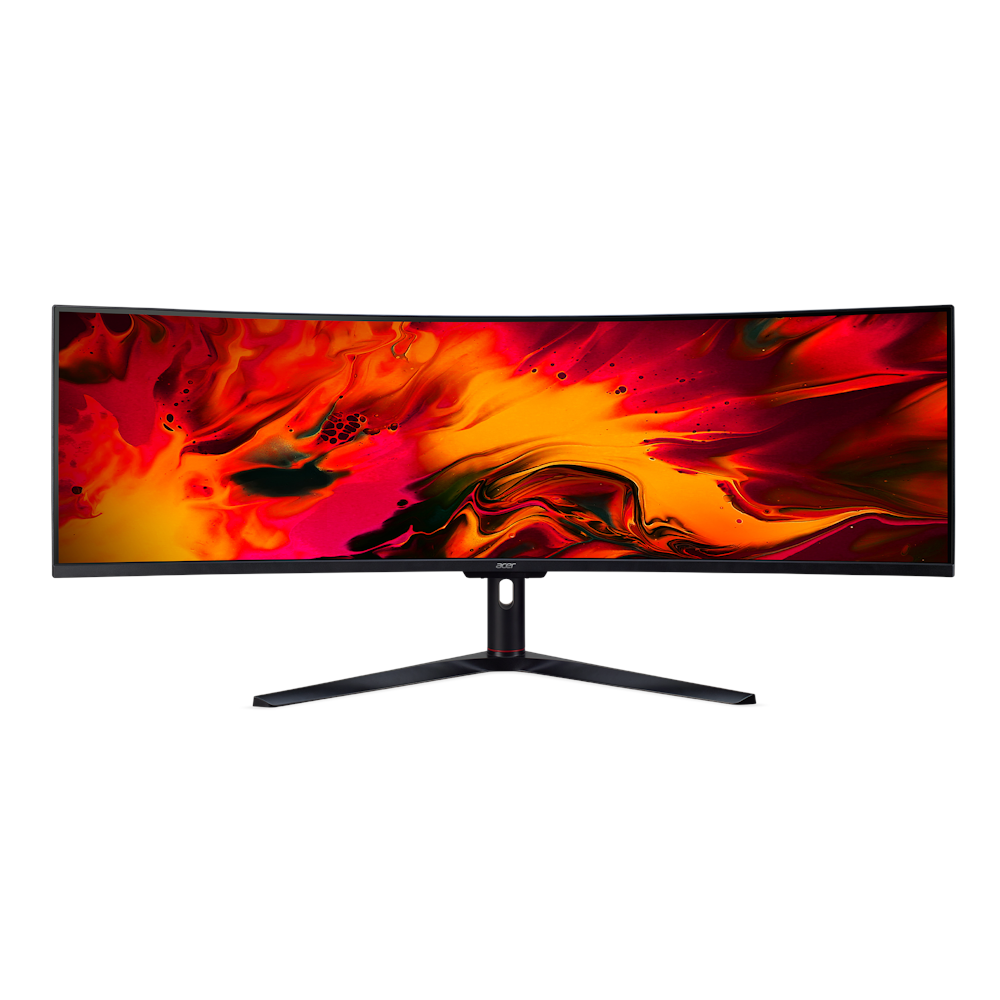 A large main feature product image of Acer Nitro EI491CRS - 49" Curved DFHD Ultrawide 120Hz VA Monitor