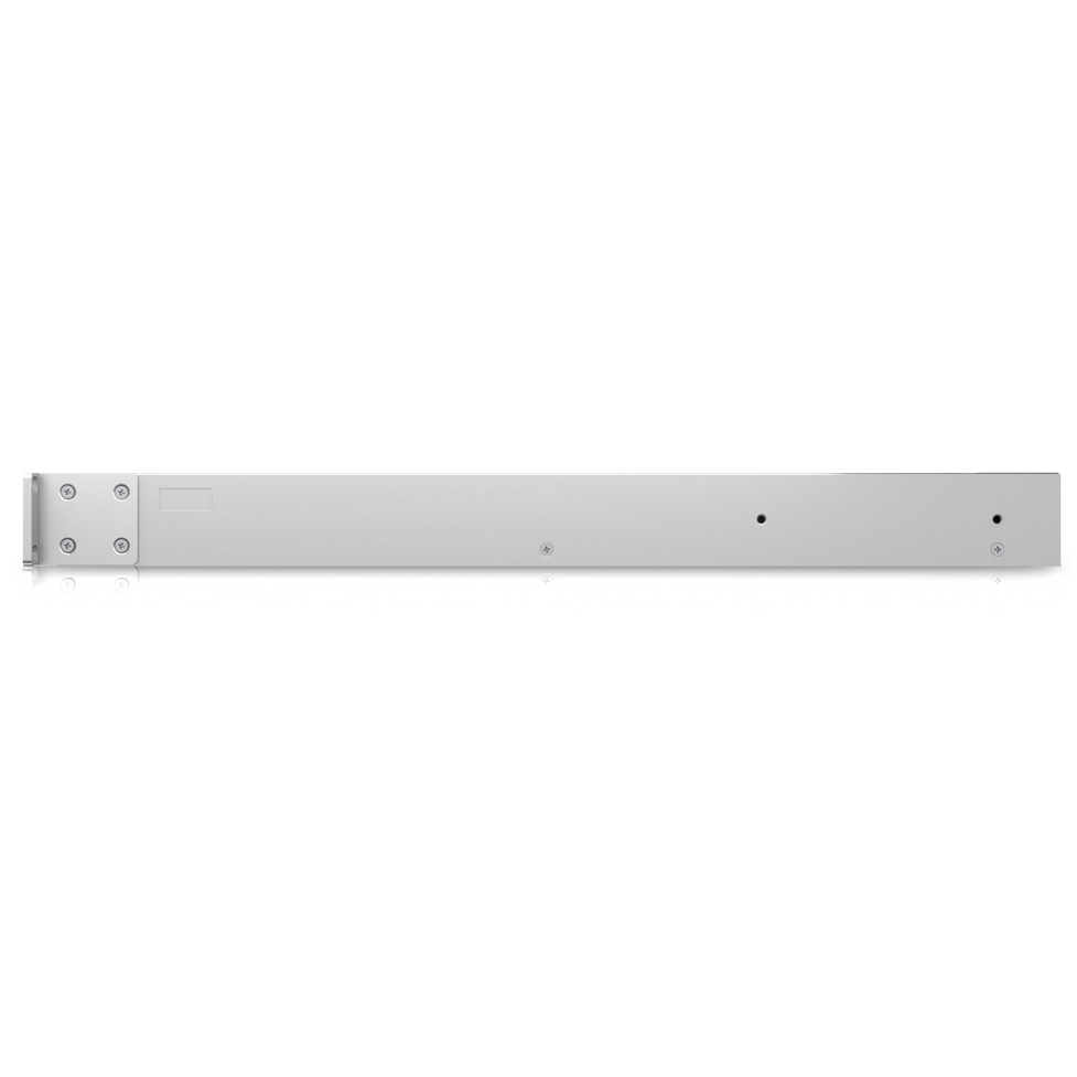 A large main feature product image of Ubiquiti Mission Critical 8-Port Gigabit PoE++ Switch with Integrated UPS