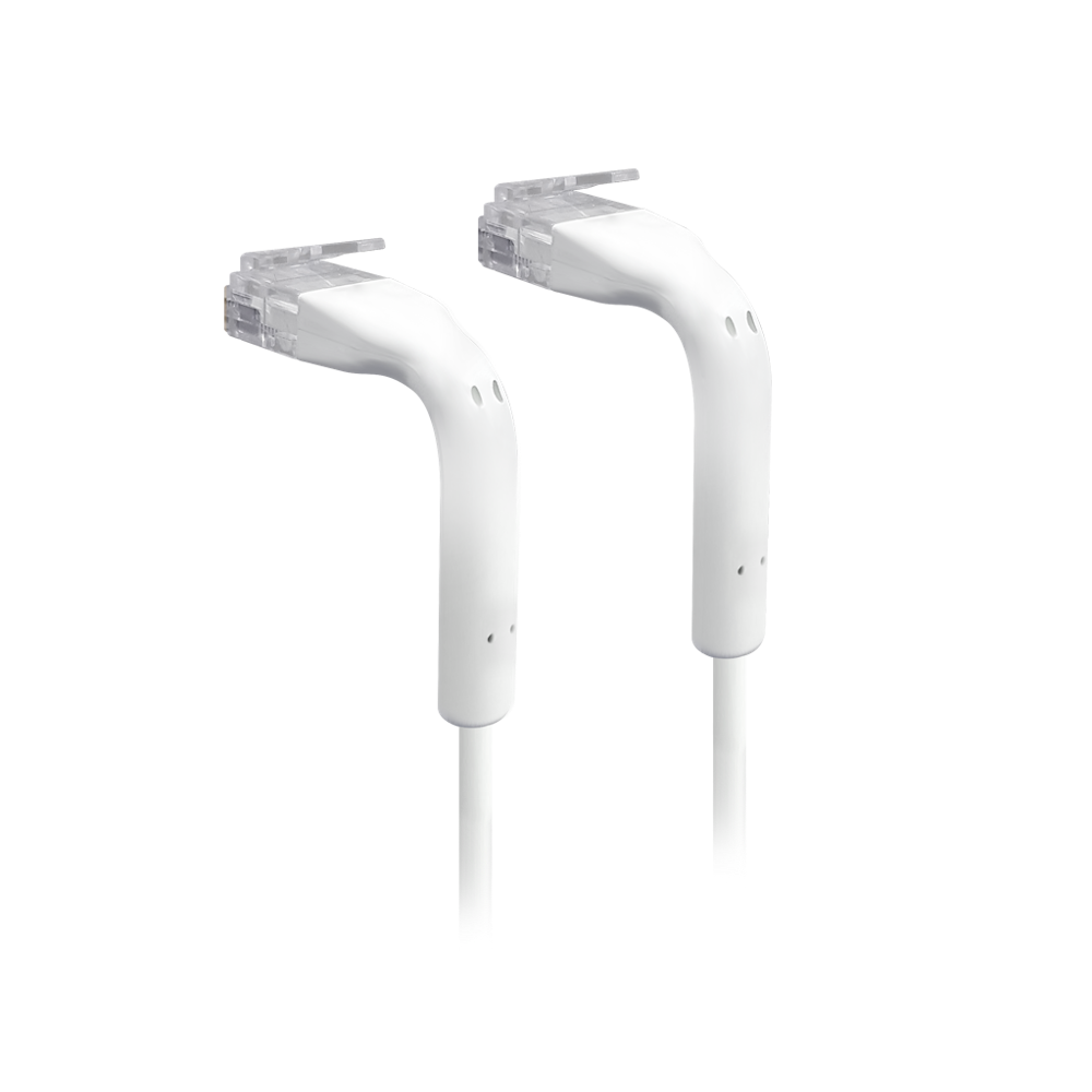 A large main feature product image of Ubiquiti UniFi Cat6 3m Ultra-Thin Bendable Patch Cable - White