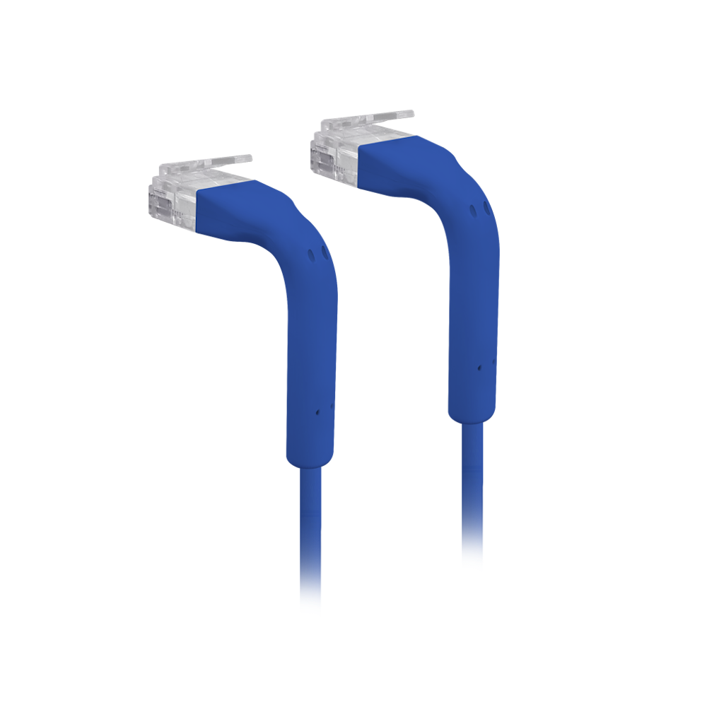A large main feature product image of Ubiquiti UniFi Cat6 3m Ultra-Thin Bendable Patch Cable - Blue