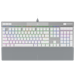 A product image of Corsair K70 RGB PRO Optical-Mechanical Gaming Keyboard (OPX Switch) - White PBT
