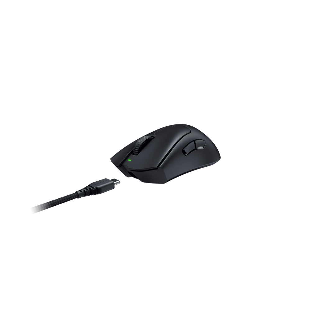 A large main feature product image of Razer DeathAdder V3 Pro - Wireless Lightweight Ergonomic eSports Mouse (Black)