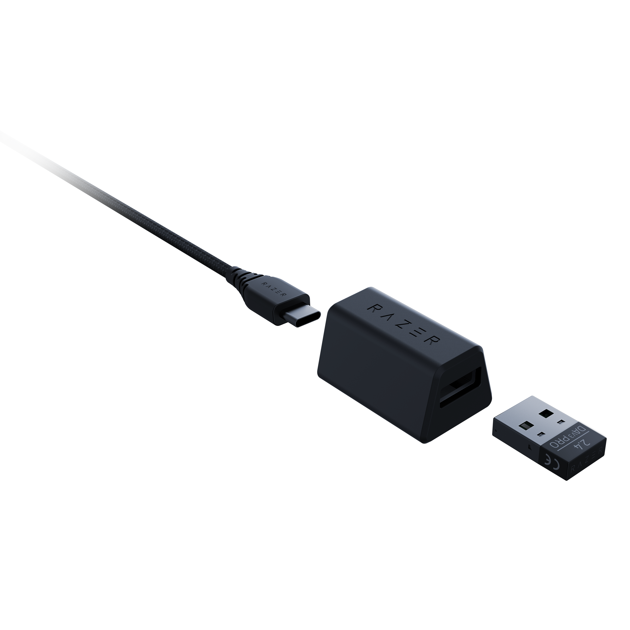 A large main feature product image of Razer DeathAdder V3 Pro - Wireless Lightweight Ergonomic eSports Mouse (Black)