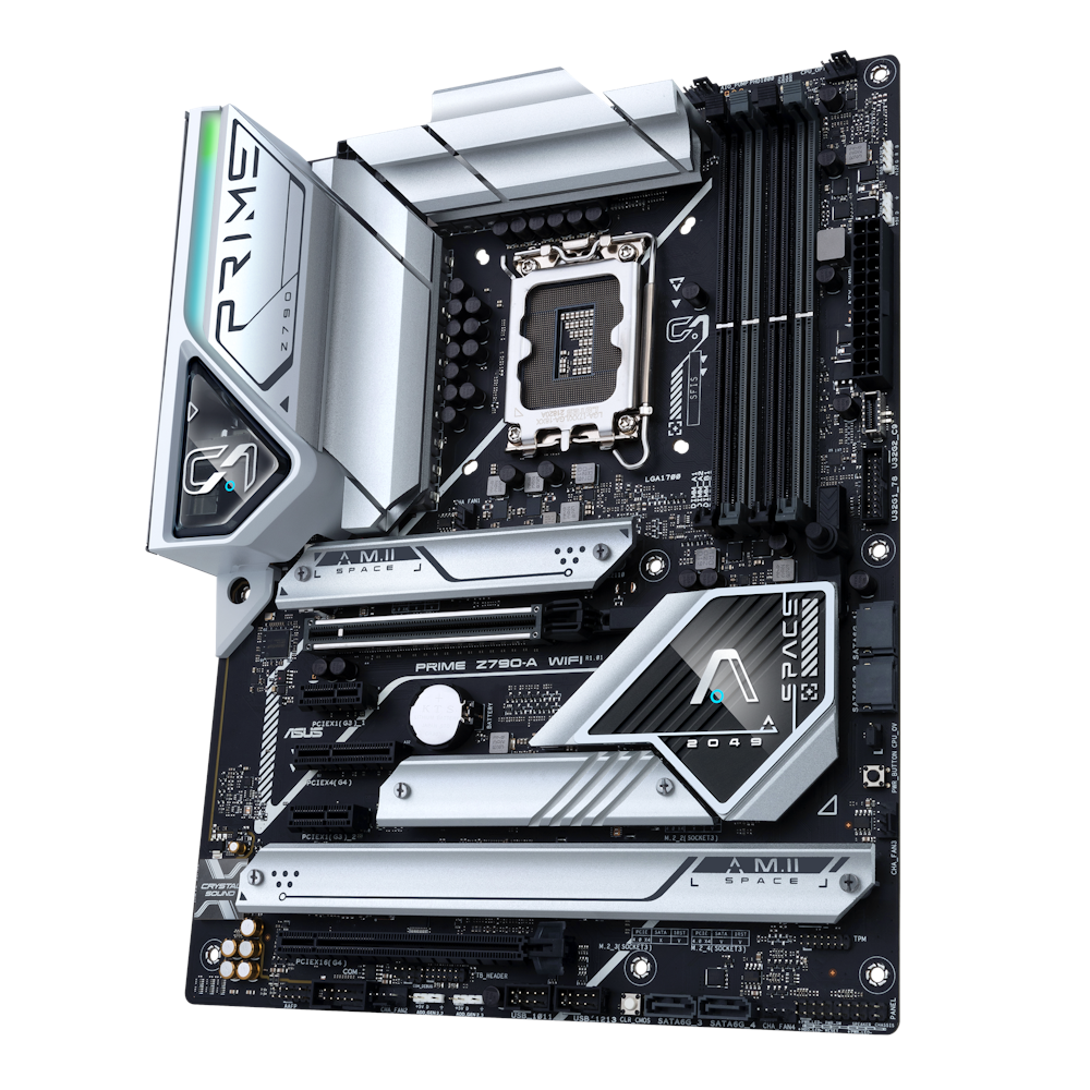 A large main feature product image of ASUS PRIME Z790-A WiFi LGA1700 ATX Desktop Motherboard