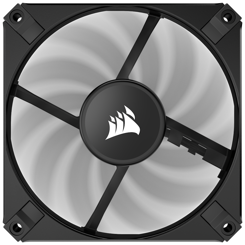 A large main feature product image of Corsair AF120 SLIM 120mm PWM Fluid Dynamic Bearing Fan - Black