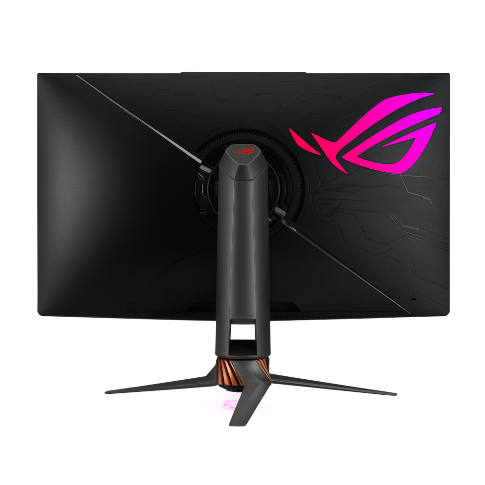 A large main feature product image of ASUS ROG Swift PG32UQX 32" UHD 144Hz IPS Monitor