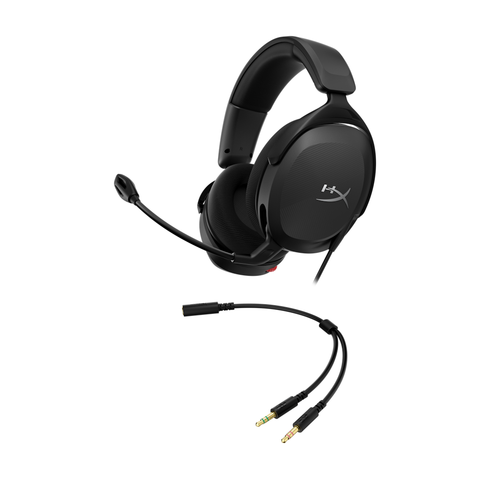 A large main feature product image of HyperX Cloud Stinger 2 Core - Wired Gaming Headset