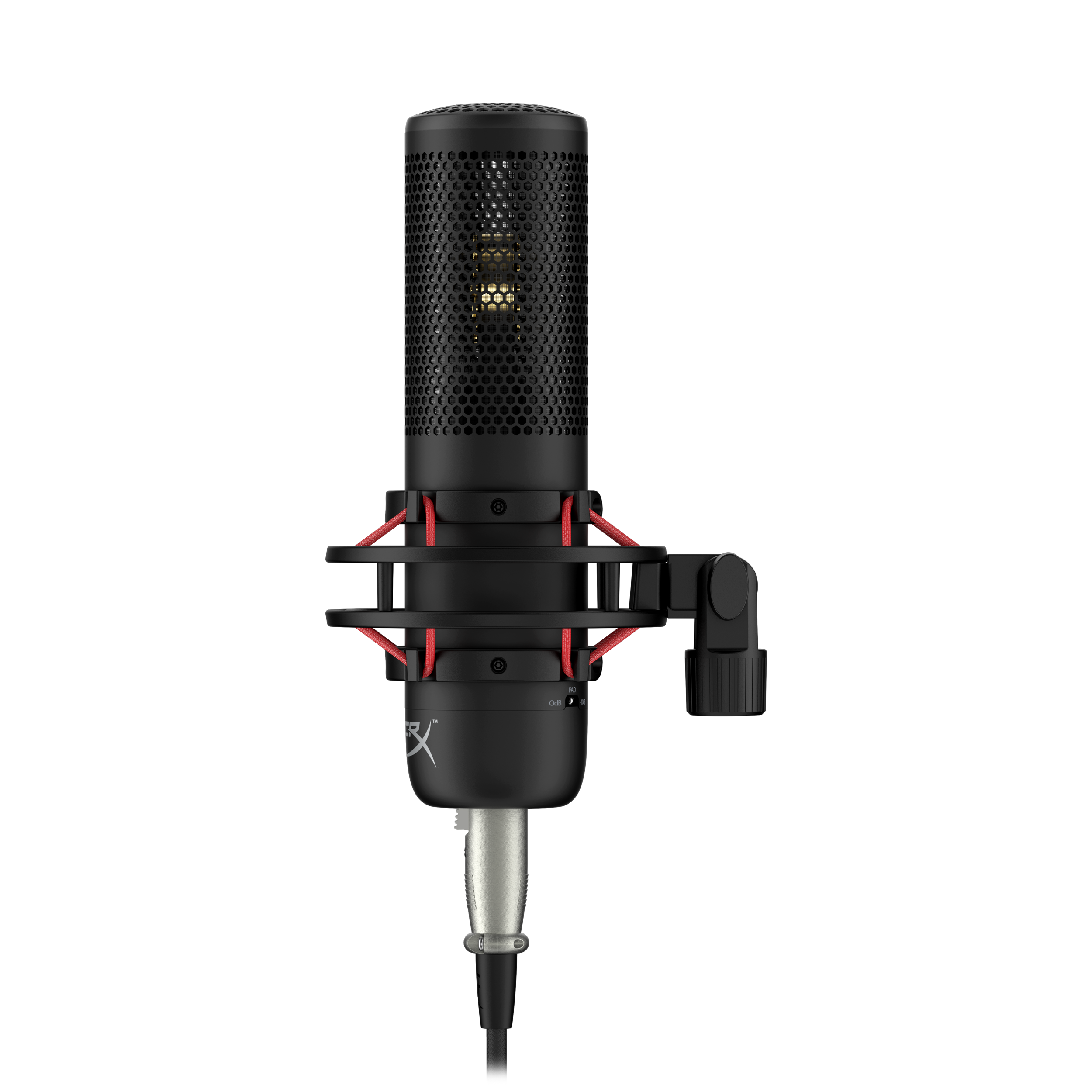 A large main feature product image of HyperX ProCast - XLR Condenser Microphone
