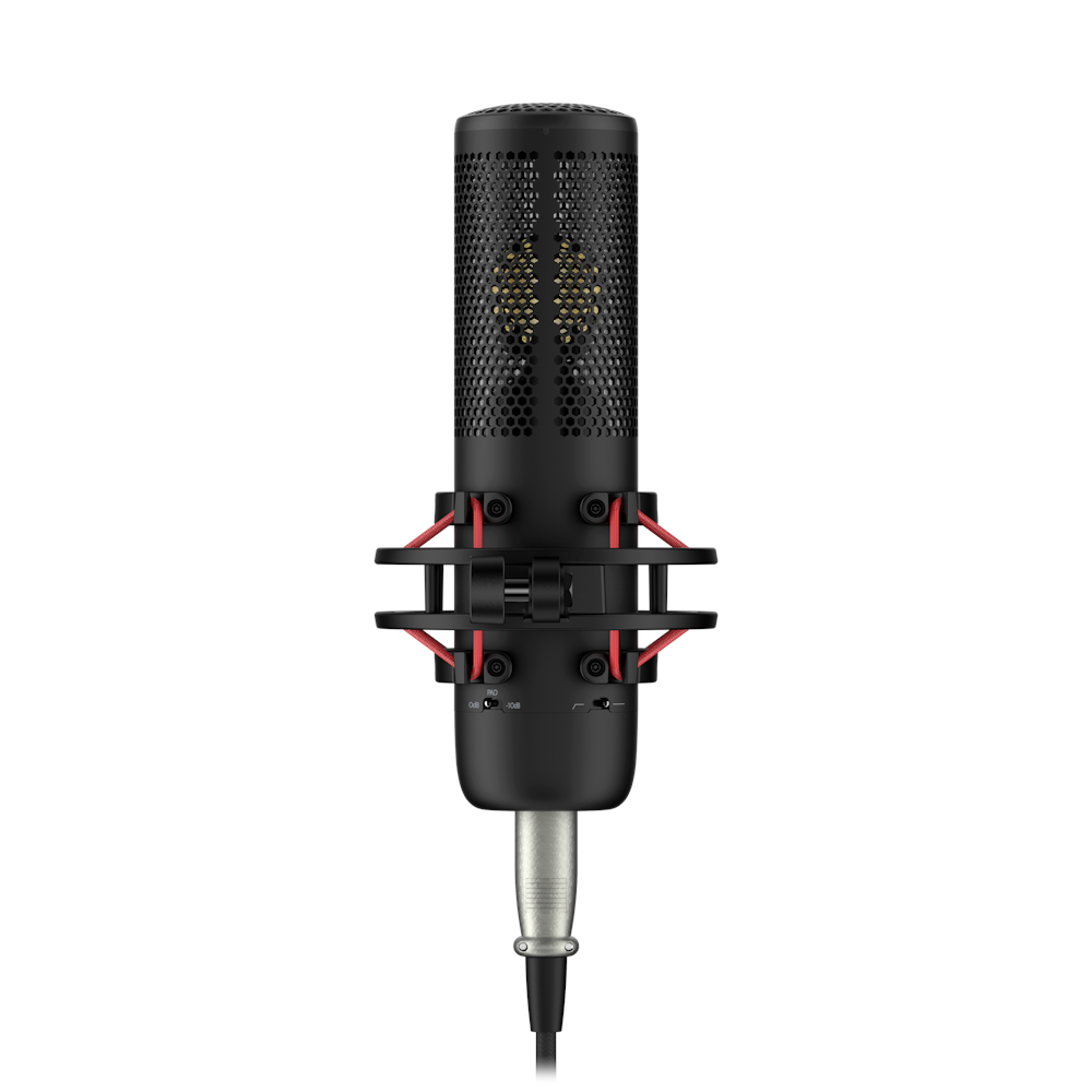 A large main feature product image of HyperX ProCast - XLR Condenser Microphone