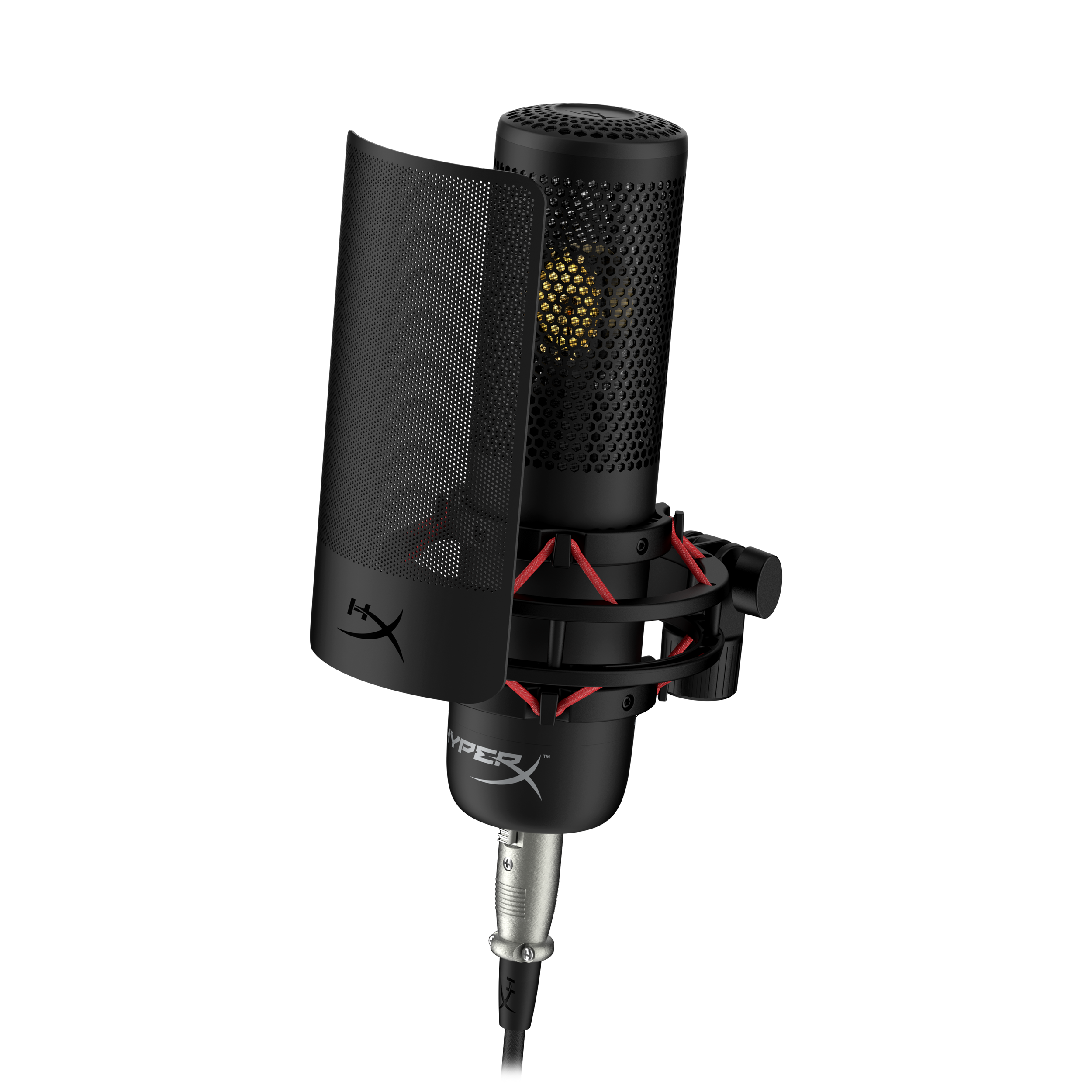A large main feature product image of HyperX ProCast - XLR Condenser Microphone