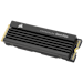 A product image of Corsair MP600 PRO LPX PCIe Gen4 NVMe M.2 SSD - 2TB Black