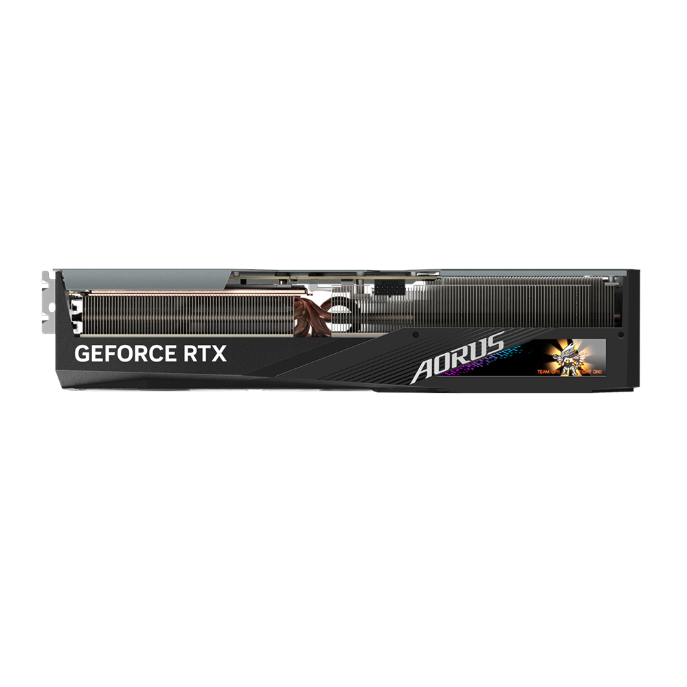 A large main feature product image of Gigabyte GeForce RTX 4090 Aorus Master 24GB GDDR6X