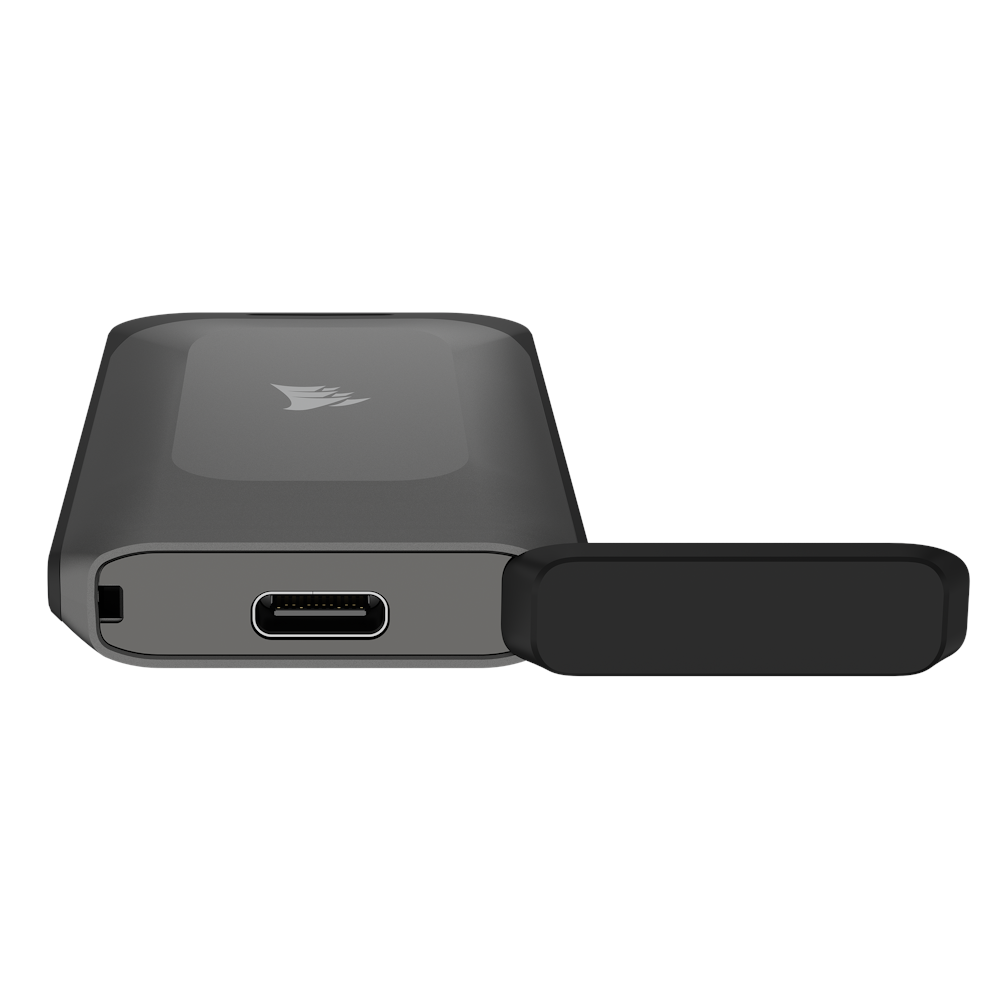 A large main feature product image of Corsair EX100U Portable USB-C Storage Drive - 1TB