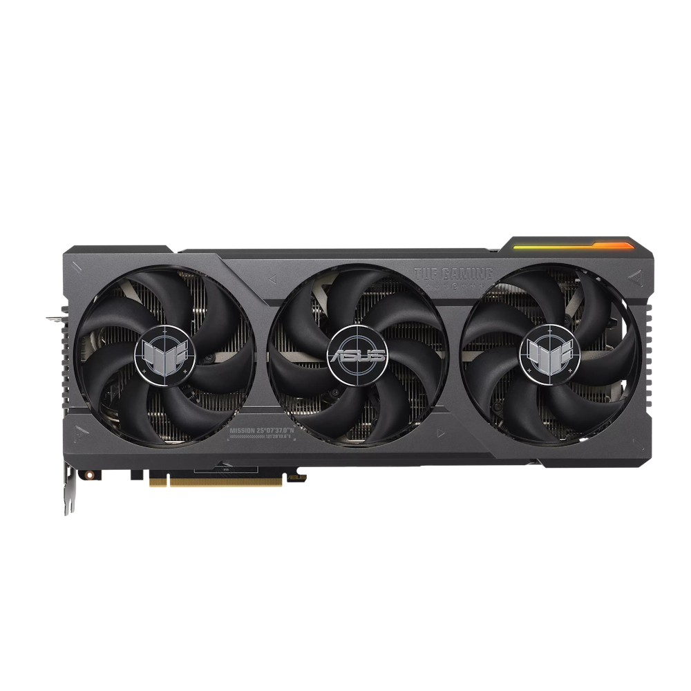 A large main feature product image of ASUS GeForce RTX 4090 TUF Gaming OC 24GB GDDR6X