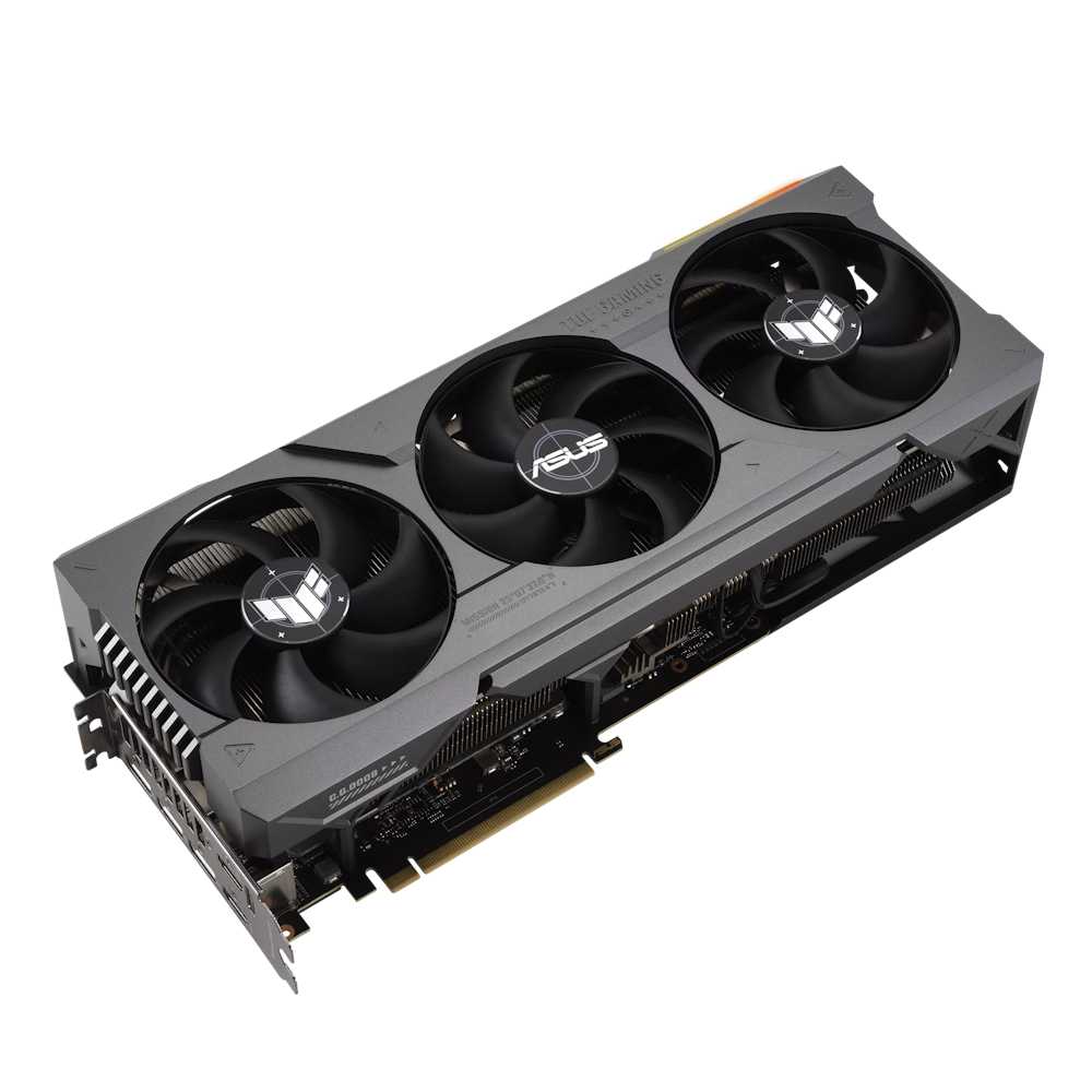 A large main feature product image of ASUS GeForce RTX 4090 TUF Gaming OC 24GB GDDR6X
