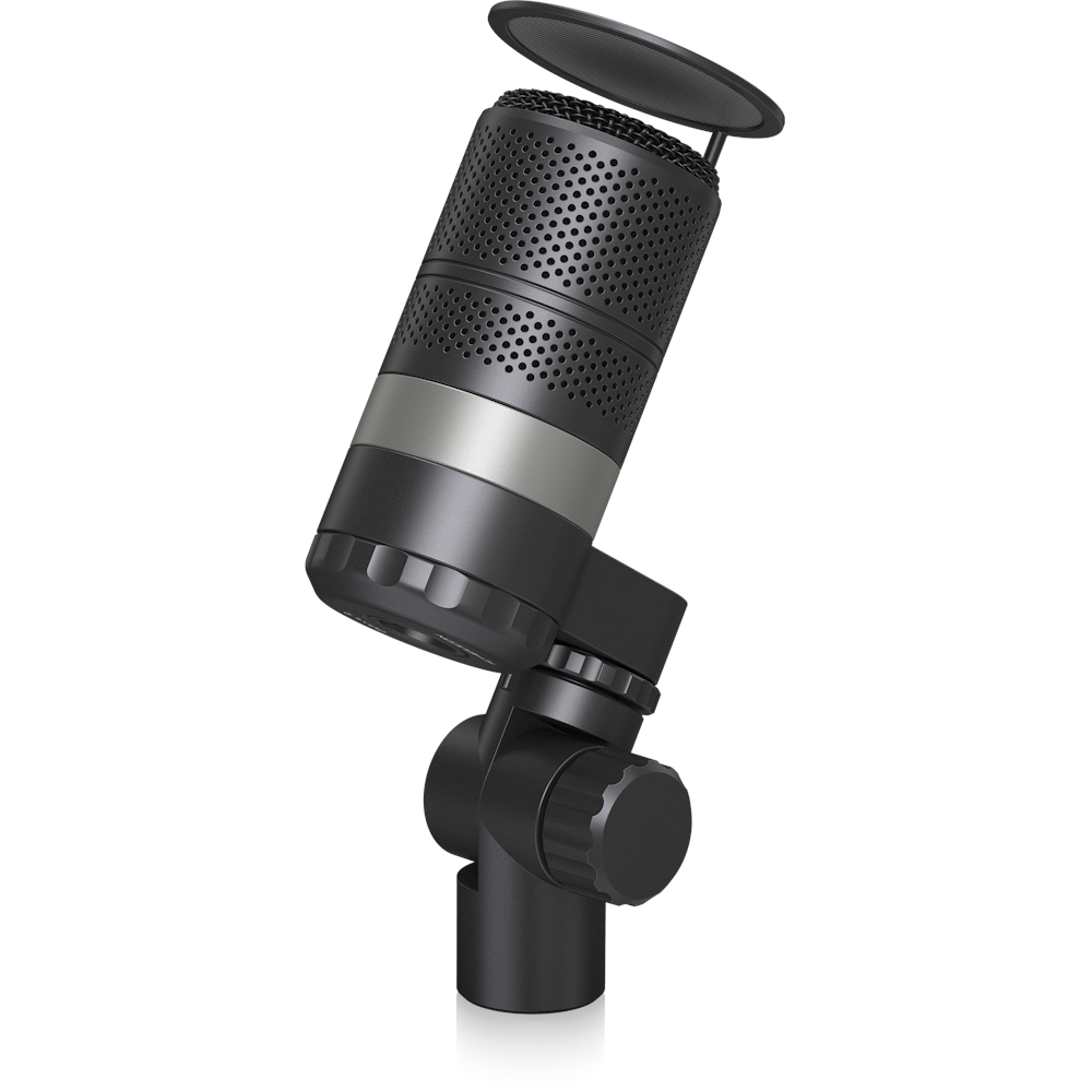 A large main feature product image of TC Helicon GoXLR MIC Dynamic Broadcast Microphone with Integrated Pop Filter - Black