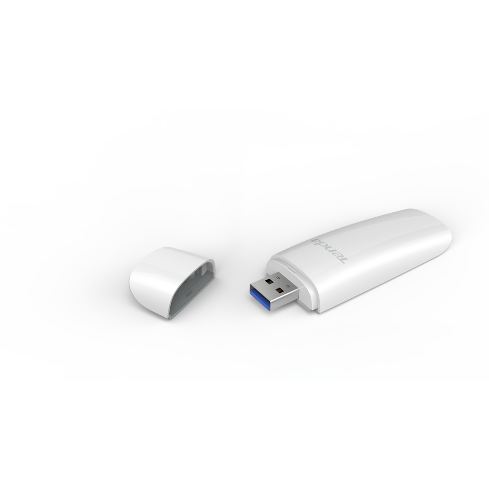 A large main feature product image of Tenda U18 AX1800 WiFi 6 Dual Band USB Adapter