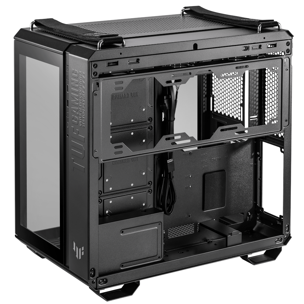 A large main feature product image of ASUS TUF Gaming GT502 Mid Tower Case - Black