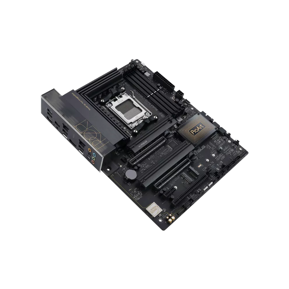 A large main feature product image of ASUS ProArt B650-Creator AM5 ATX Desktop Motherboard