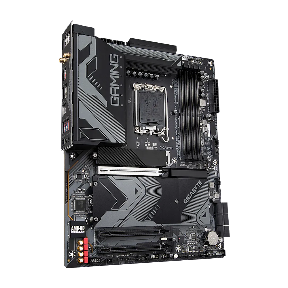 A large main feature product image of Gigabyte Z790 Gaming X AX LGA1700 ATX Desktop Motherboard