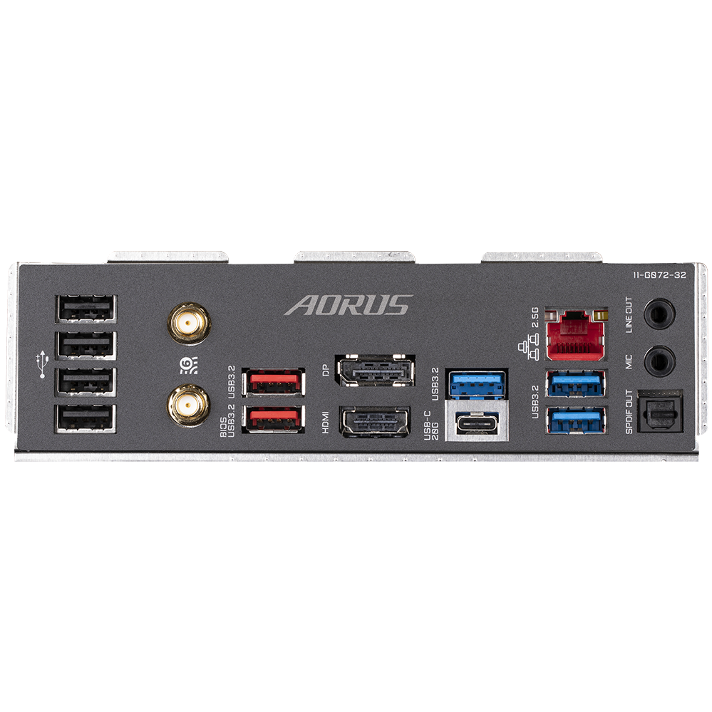 A large main feature product image of Gigabyte Z790 Aorus Elite AX LGA1700 ATX Desktop Motherboard