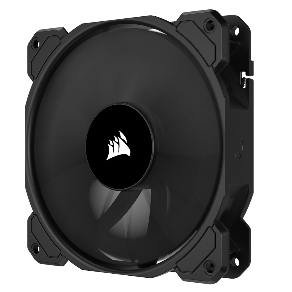A large main feature product image of Corsair SP120 Elite 120mm Performance PWM Fan