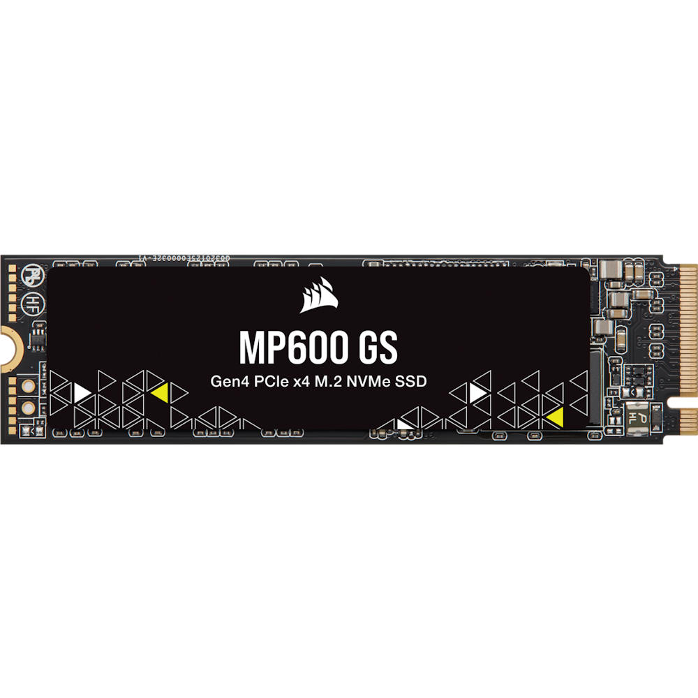 A large main feature product image of Corsair MP600 GS PCIe Gen4 NVMe M.2 SSD - 500GB
