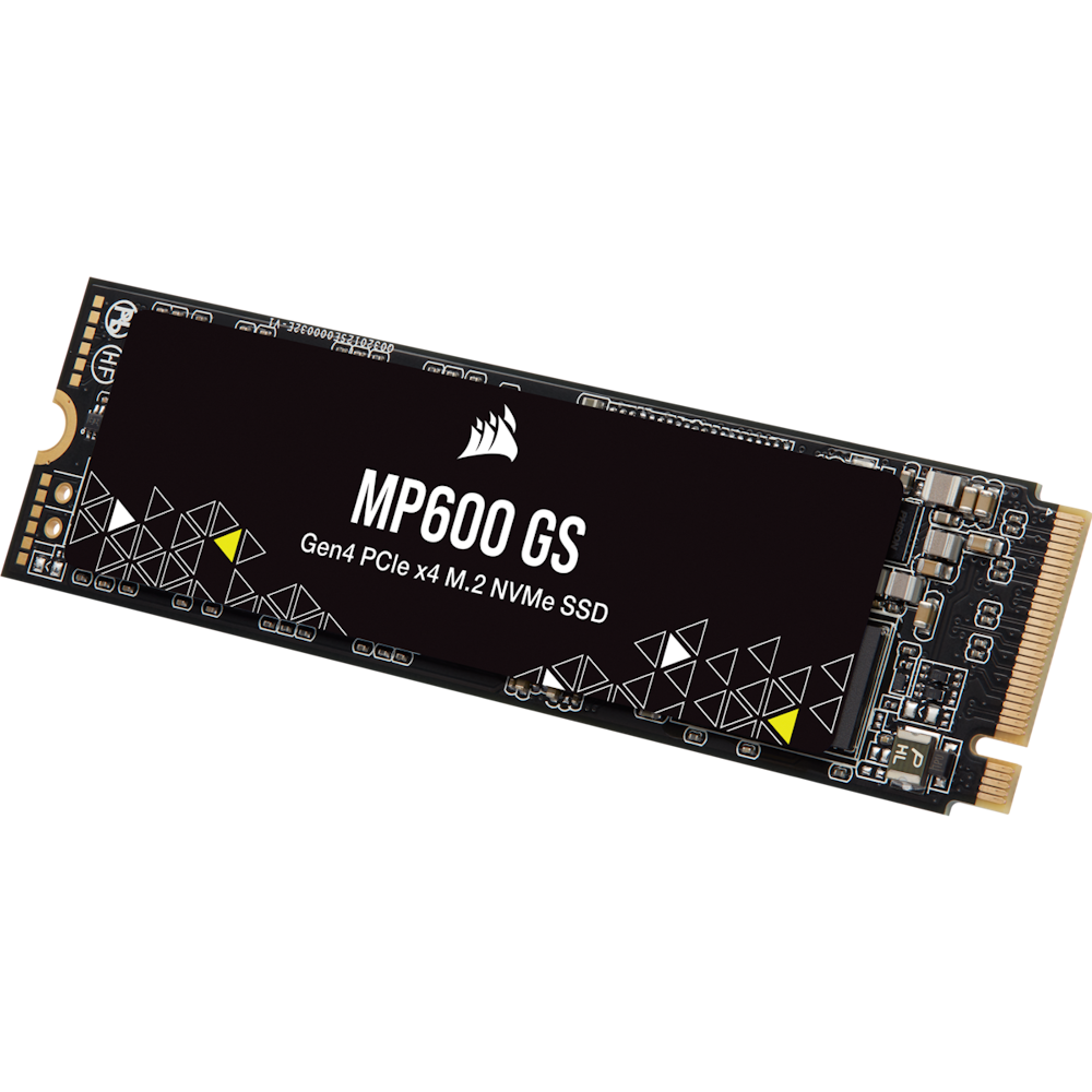 A large main feature product image of Corsair MP600 GS PCIe Gen4 NVMe M.2 SSD - 500GB