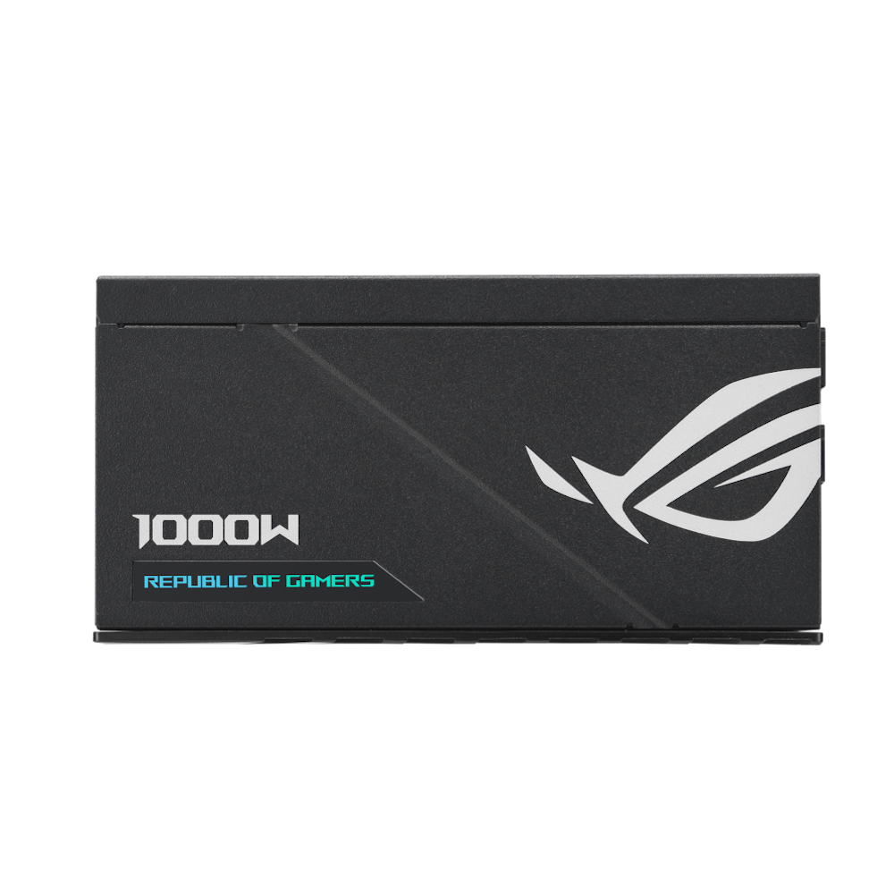A large main feature product image of ASUS ROG Loki 1000W Platinum PCIe 5.0 SFX-L Modular PSU