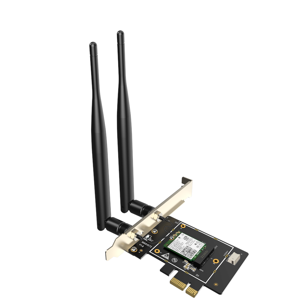 Tenda E33 AX5400 Tri-band Gigabit Wi-Fi 6E Bluetooth 5.2 PCI-E Adapter