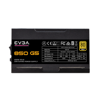 Product image of EVGA SuperNOVA 850 G5 850W Gold ATX Modular PSU - Click for product page of EVGA SuperNOVA 850 G5 850W Gold ATX Modular PSU