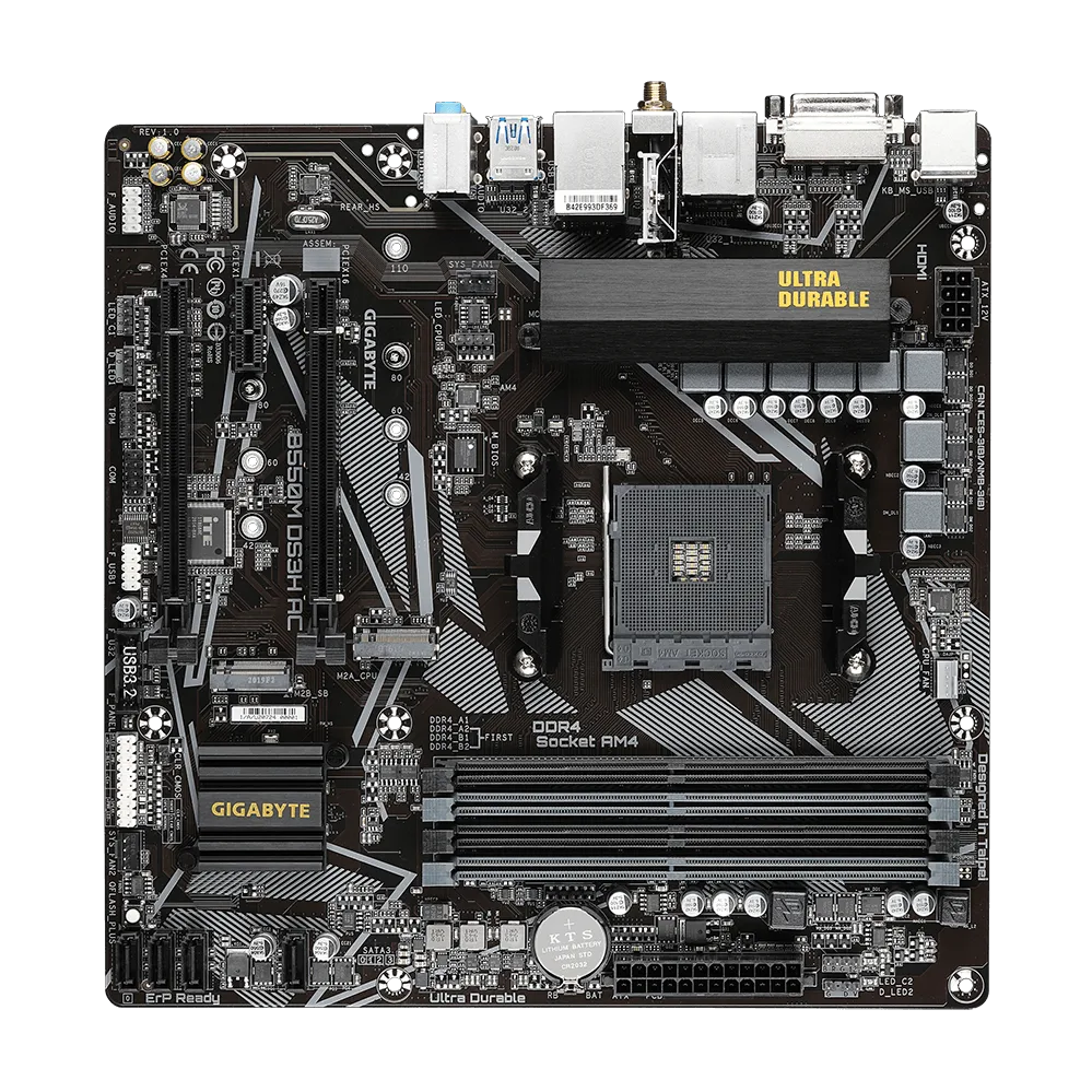 Gigabyte B550M DS3H AC AM4 mATX Desktop Motherboard PLE Computers